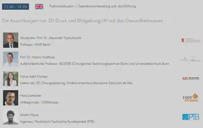 Agenda of the panel discussion